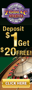 Zodiac Casino - Deposit $1