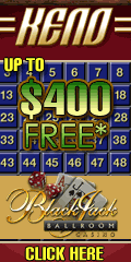 Play Keno at BlackJack Ballroom