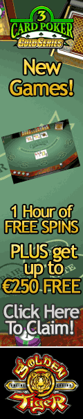 Golden Tiger Casino 3 card poker banner