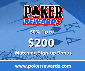 Get $200 Deposit Bonus at Poker Rewards