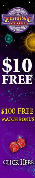 Zodiac Casino - 10 free no deposit required