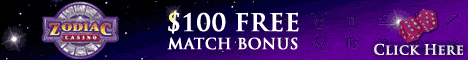 Play at Zodiac Casino! Click here to Play at Zodiac Casino!