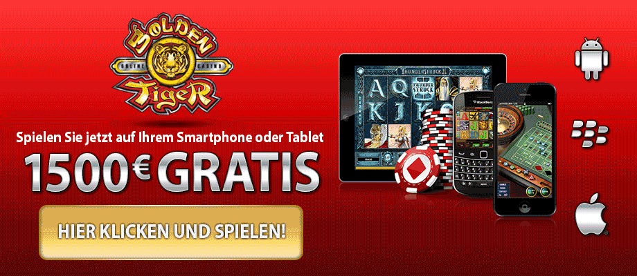 Mobiles Casino | 1500€ Bonus | Mobile Golden Tiger Image