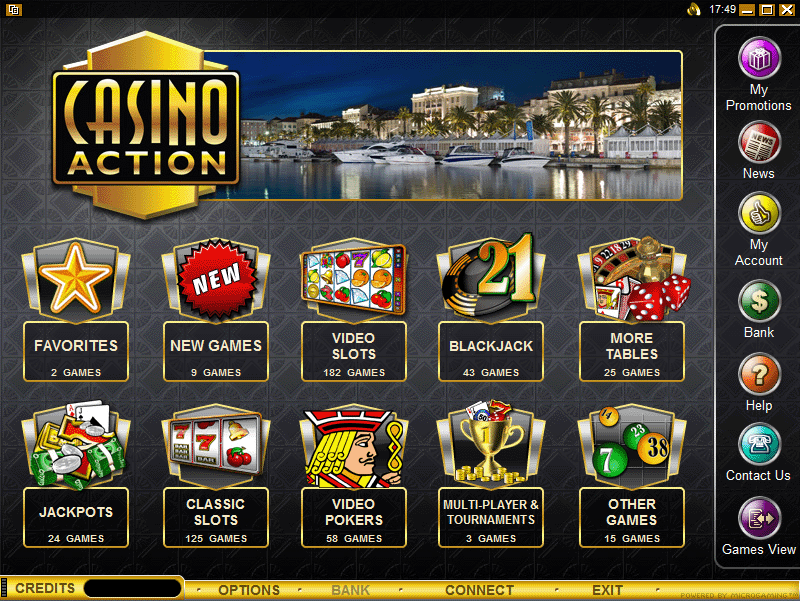 Casino action sign up bonus