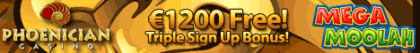 Phoenician Casino €/$1200 bonus