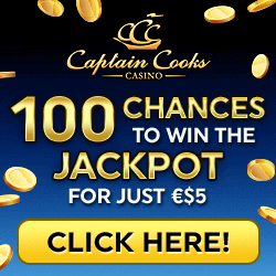 www.CaptainCooks.casino - Вземете 100 шанса да станете милионер само за $5
