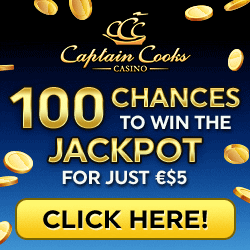 www.CaptainCooks.casino - For only $5, get 100 chances to be a millionaire!